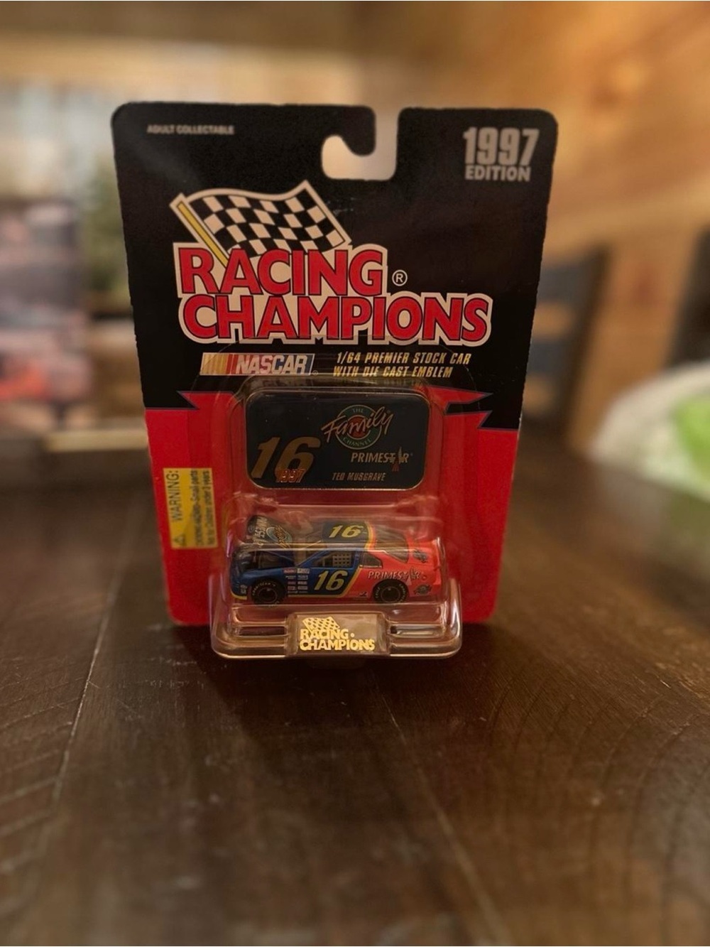 1997 NASCAR #16 champions Die-Cast Toy Car - Blue and Red